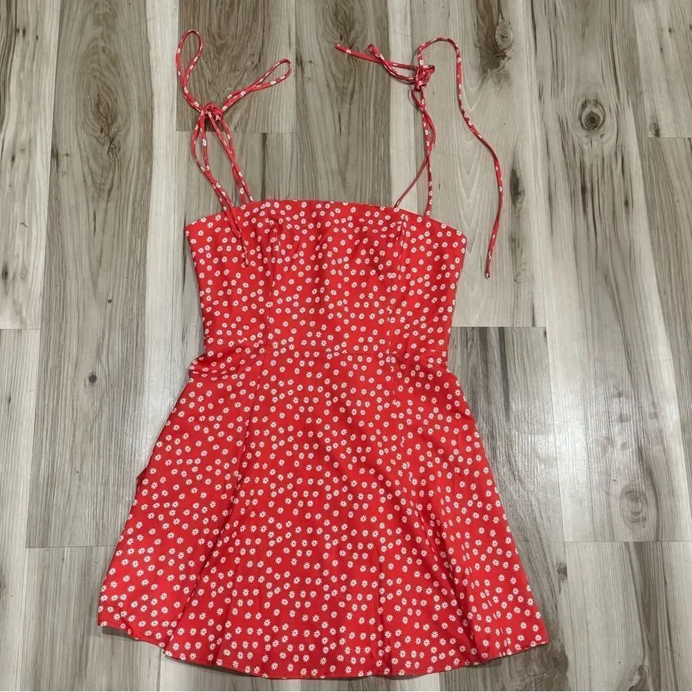 Princess Polly Westwood Valley Red Floral Mini Dress Women’s 6